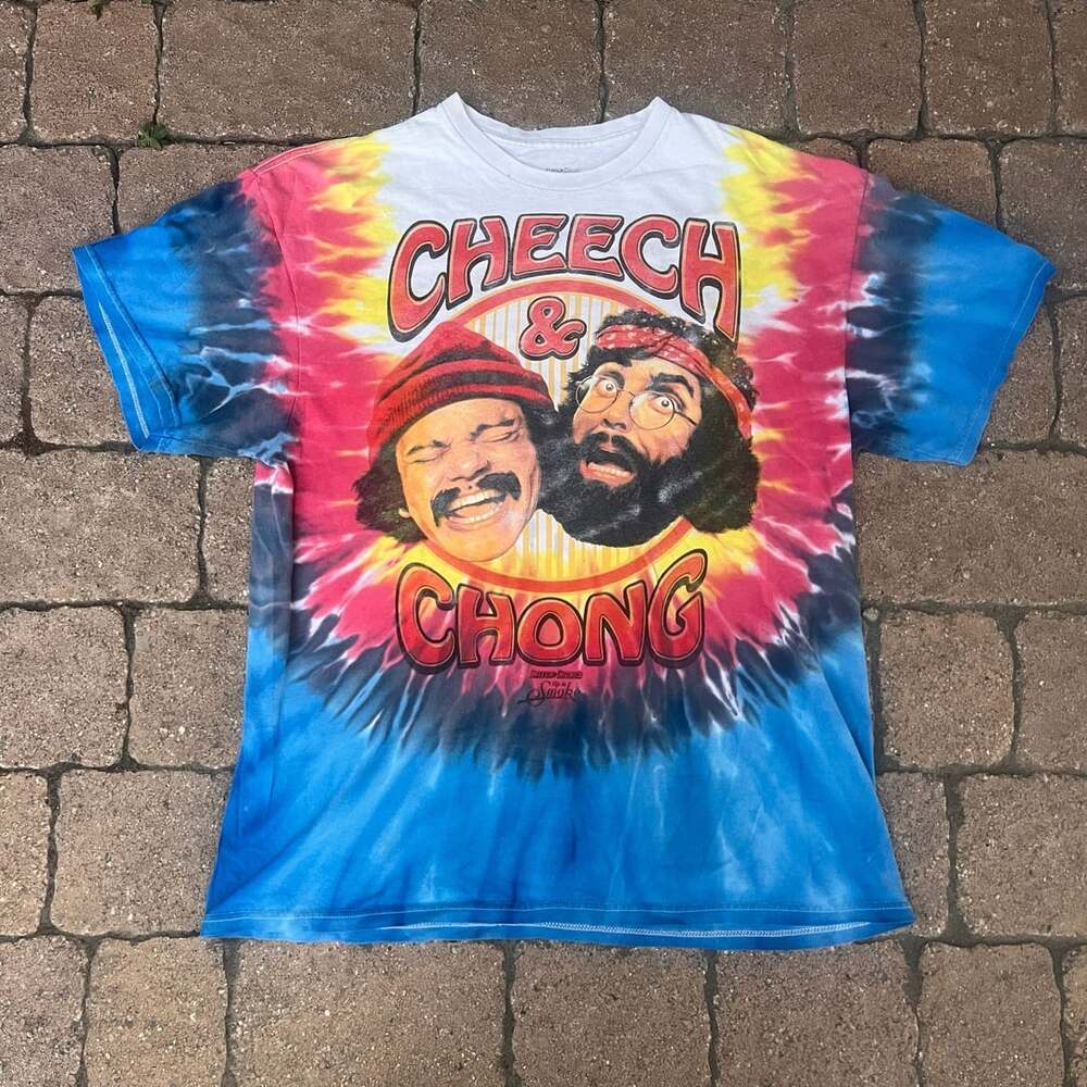 Cheech And Chong Up In Smoke Tie Dye T-Shirt Size Large